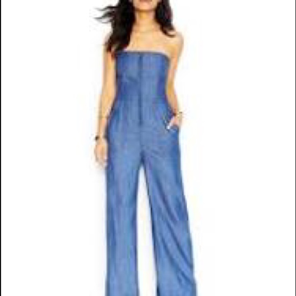 Rachel Roy - denim jump suite M